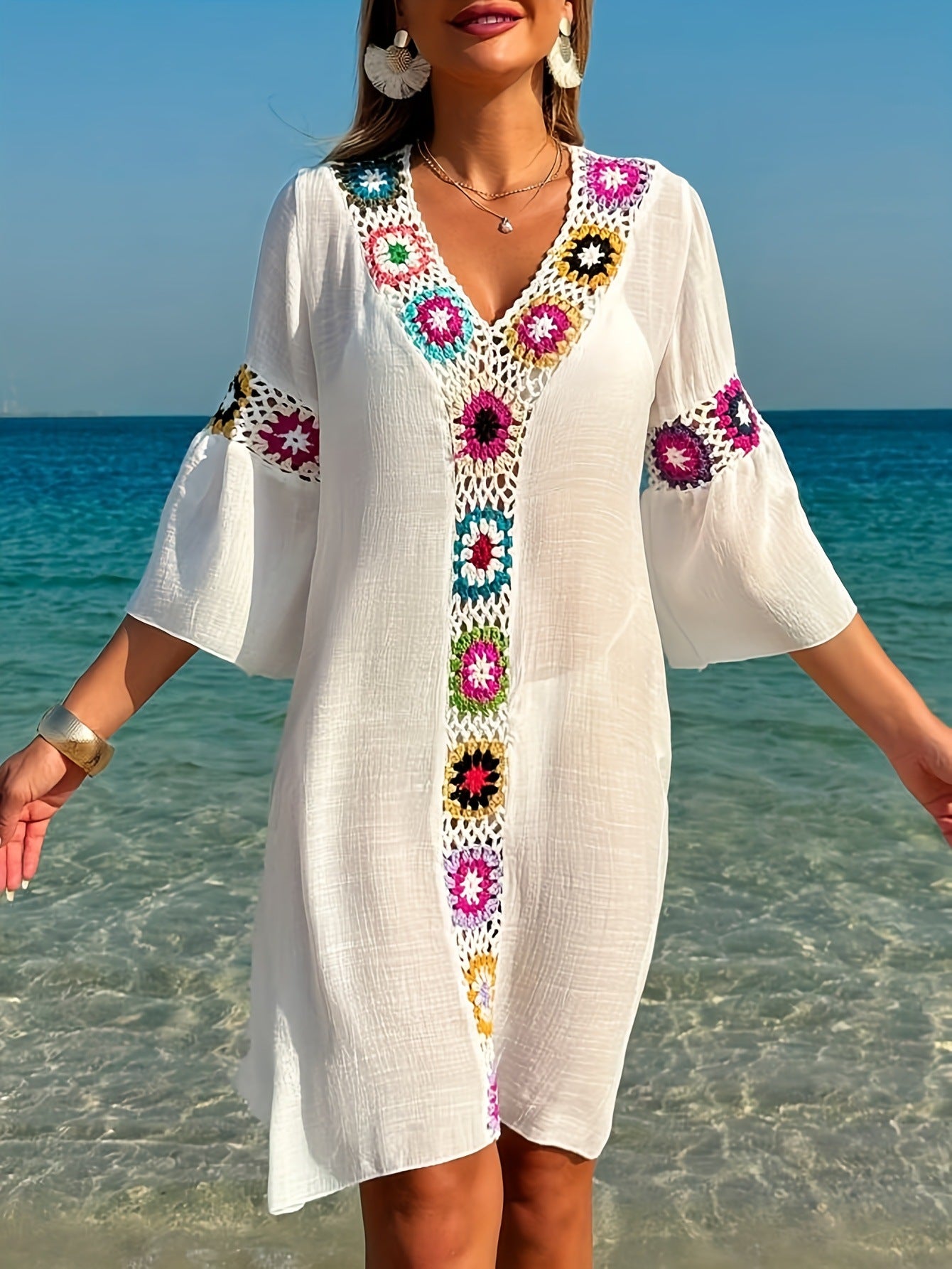 Coastal Bloom Cover-Up Dress