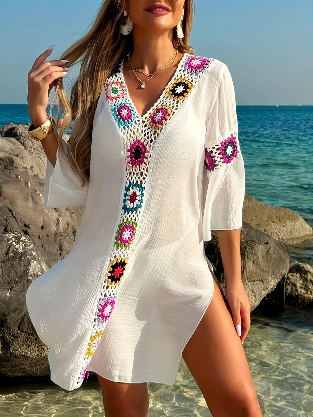 Coastal Bloom Cover-Up Dress