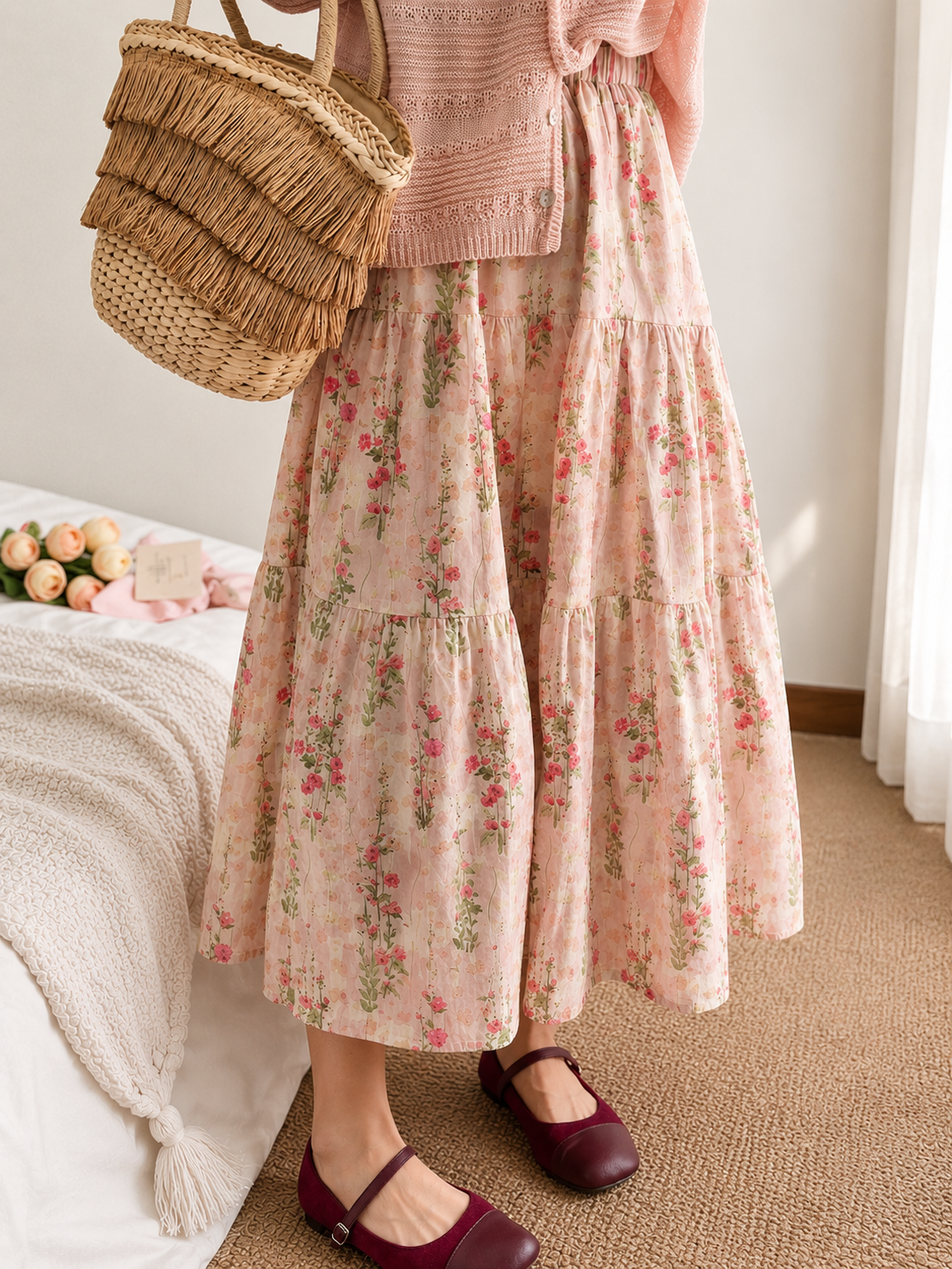 Blush Blossom Skirt