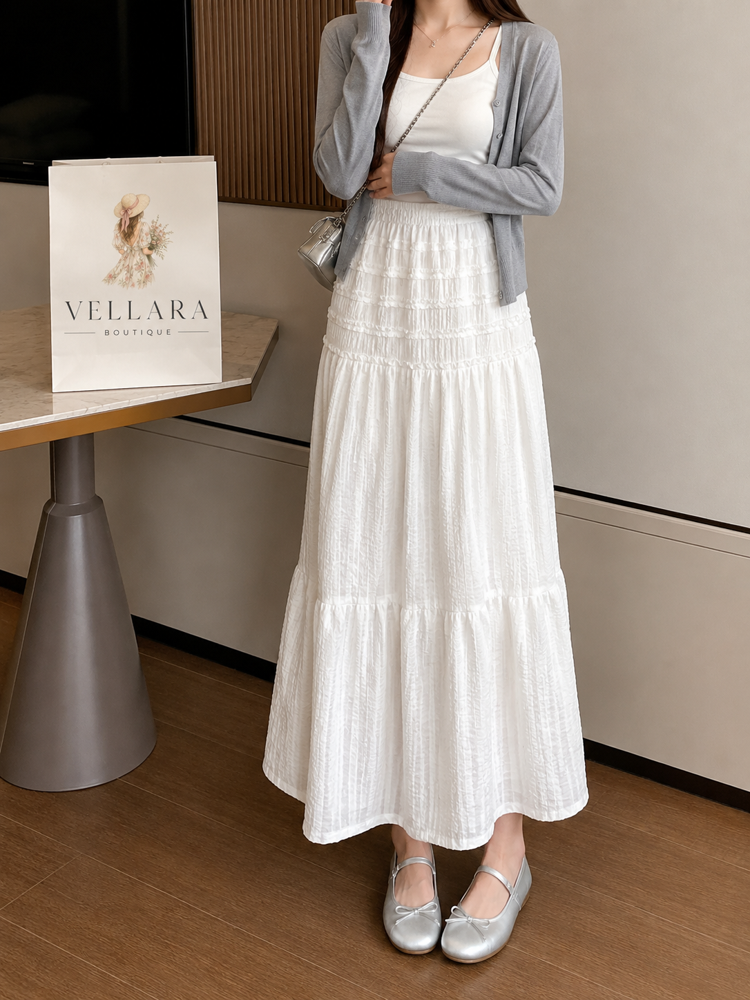 Amélie Lace Maxi Skirt
