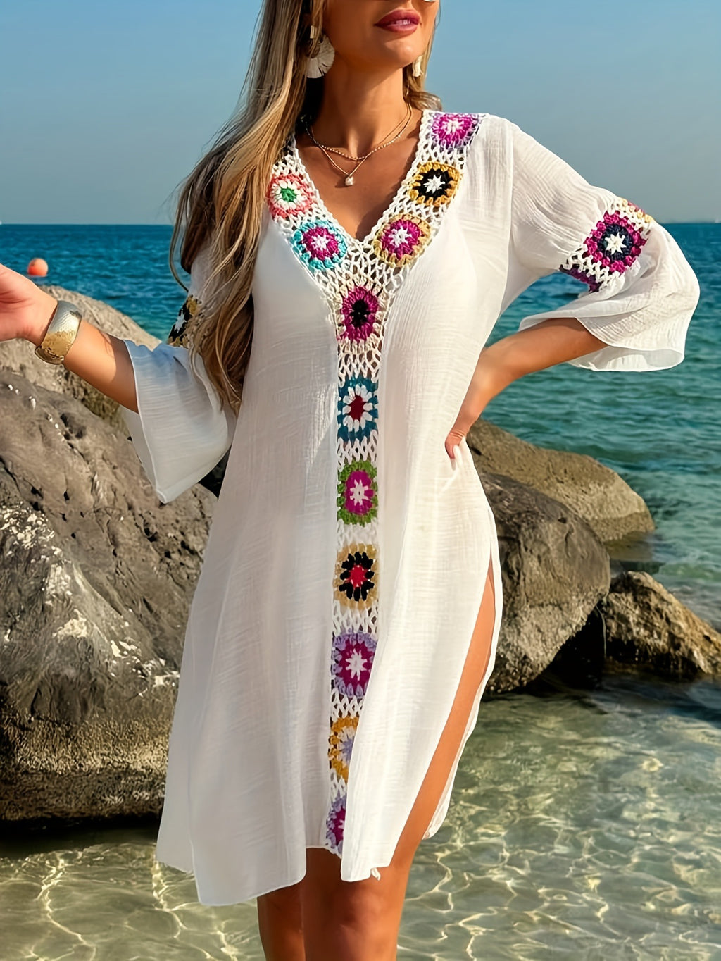 Coastal Bloom Cover-Up Dress