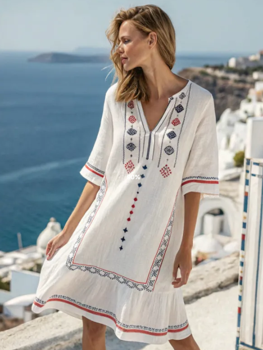 Santorini Breeze Dress